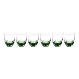 Jogo de 6 Copos de Vidro para Whisky Rojemac Verde