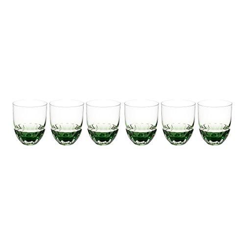 Jogo de 6 Copos de Vidro para Whisky Rojemac Verde