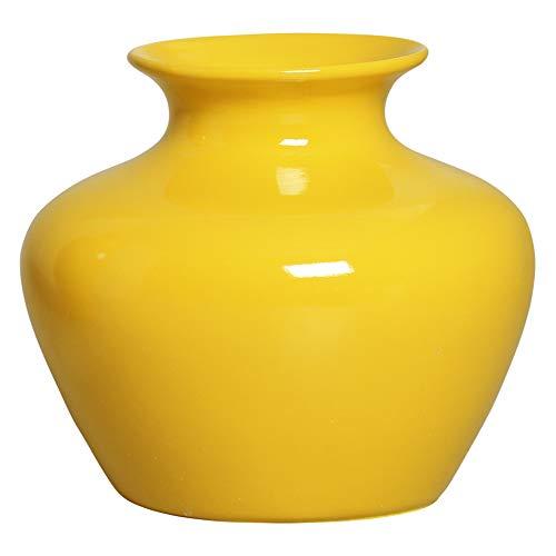 Vaso Artena Ceramicas Pegorin Amarelo