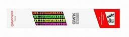 Lápis grafite HB Grafik Neon - caixa c/ 4 unid + borracha