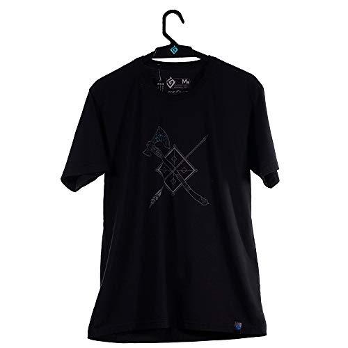 Camiseta Leviathan & Arrow, God of War, Adulto Unissex, Preto, 2G