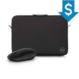 Combo Capa para Notebook Dell 15,6" em Neoprene Preto + Mouse Wireless WM326