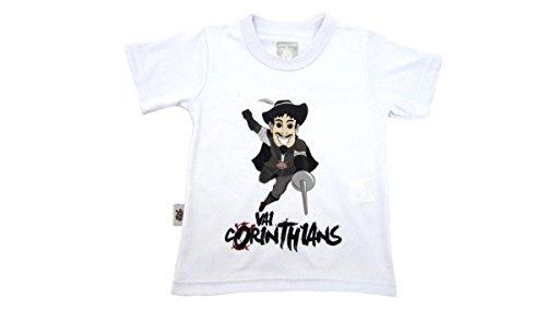 Camiseta Torcida Corinthians, Rêve D'or Sport, Bebê Unissex, Branco, 6