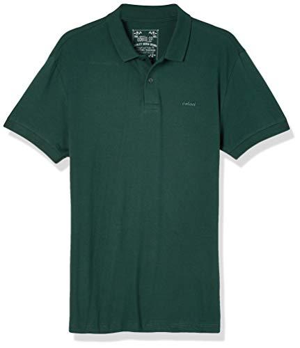 Camisa polo básica com logo bordado mesma cor, Colcci, Masculino, Verde Trekking, P