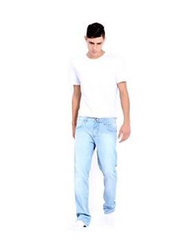 Calça Jeans Masculina Slim Azul Claro TAMANHO:44