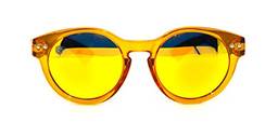 Óculos de Sol de Acetato com Bambu Jasmine Yellow, MafiawooD