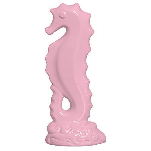 Escultura Cavalo Marinho Ceramicas Pegorin Rosa Bebe