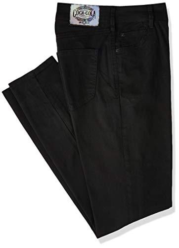 Calça casual sarja mid skinny, Coca-Cola Jeans, Feminino, Preto, 40