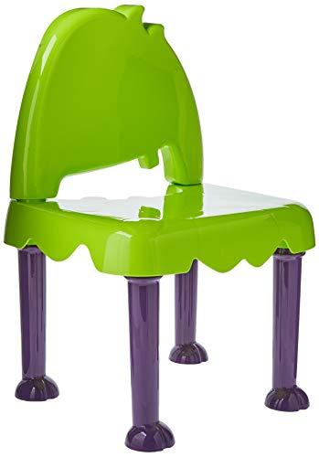 Cadeira Plástica Infantil Montável Monster Tramontina Verde/Lilás