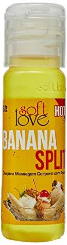 Gel Para Massagem Comestível 15ml - Soft Love - Sabor: Banana Split, Soft Love