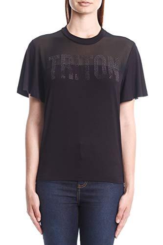 Triton Camiseta com Aplicação Feminino, GG, Preto