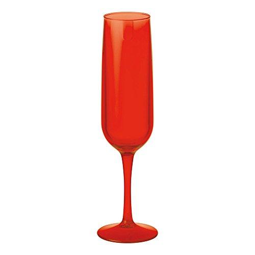 Taça Espumante Fun, 160 ml, Vermelho Transparente, Coza