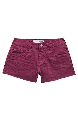 Shorts Comfort Cintura Média, Malwee, Feminino, Vermelho, 40