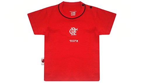 Camiseta Flamengo, Rêve D'or Sport, Criança Unissex, Vermelho/Preto, G