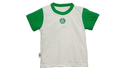 Camiseta Palmeiras, Rêve D'or Sport, Criança Unissex, Branco/Verde, G