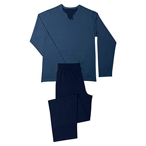 Conjunto de pijama Mash Pijama Manga Longa Masculino Azul P
