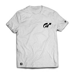 Camiseta Playstation Gran Turismo, Banana Geek, Adulto Unissex, Branco, XG