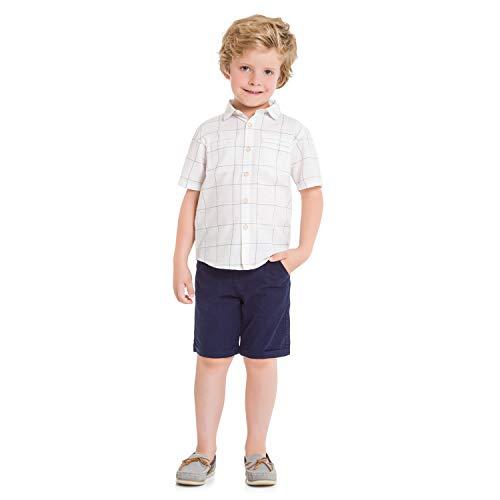 Camisa Infantil para Meninos, Milon, Branco, 6