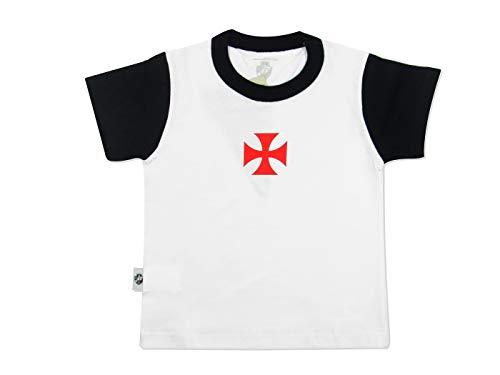Camiseta Vasco, Rêve D'or Sport, Criança Unissex, Preto/Branco, M