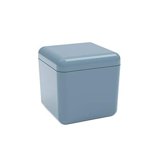 Porta Algodão/cotonetes Cube Coza Azul Fog