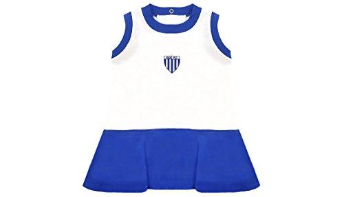 Vestido Cavado Avaí, Rêve D'or Sport, Bebê Menina, Branco/Azul, G