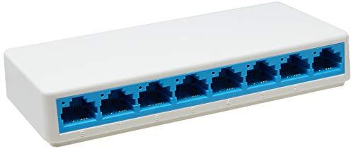 Switch de mesa 8 portas 10/100mbps ms108, tp link, switches de rede, branco