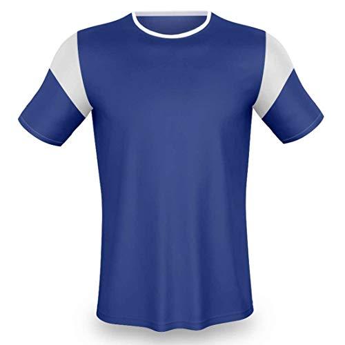 AX Esportes Camisa para Futebol, Royal/Branco, 10