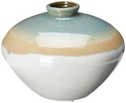 Dinh Hoa Vaso 14cm Ceramica Branc/beg Cn Gs Internacional Único