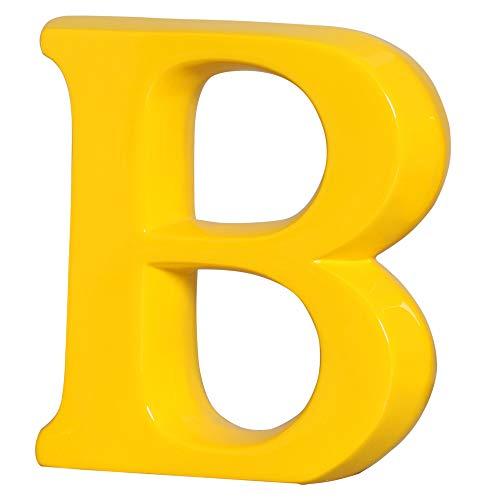 Letra B Grande Ceramicas Pegorin Amarelo