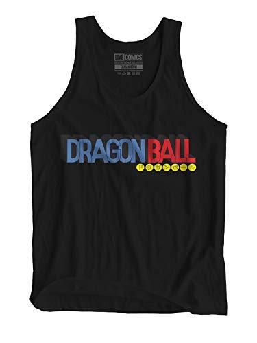 Regata masculina Dragon Ball Logo preta Live Comics cor:Preto;tamanho:G
