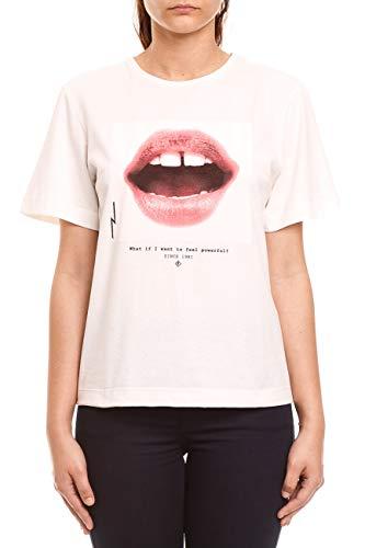 Camiseta Estampa Exclusiva, Forum, Feminino, Branco (Off Shell), G