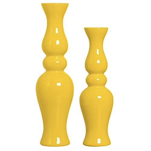 Duo Garrafas Verona G E Peq Ceramicas Pegorin Amarelo