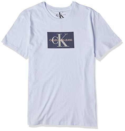 Camiseta Manga Curta Retângulo, Calvin Klein, Masculino, Branco, G