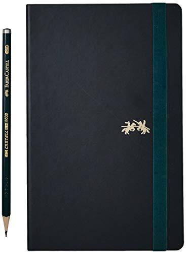 Caderno sem Pauta + EcoLápis, Faber-Castell, Sketchbook Castell 9000, CDNSKT/ME, 84 Folhas, Verde