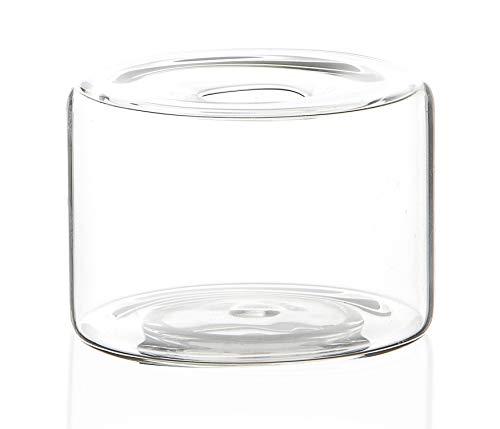 Vaso Anhua Glass, Etna, Transparente, 8cm