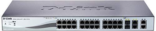 Switch DES-1210 24 10/100 PoE+ 2-SFP L2 Gerenciável, D-Link, Switches de Rede