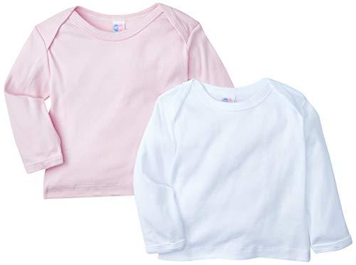 TipTop Kit Camiseta Manga Comprida  Rosa (Branco/Rosa), M