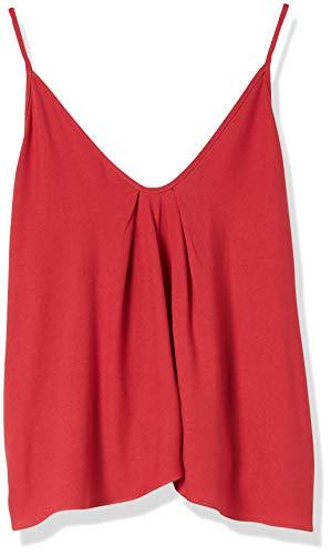 Blusa Regata com Decote Redondo, Colcci, Feminino, Vermelho (Vermelho Philly), G