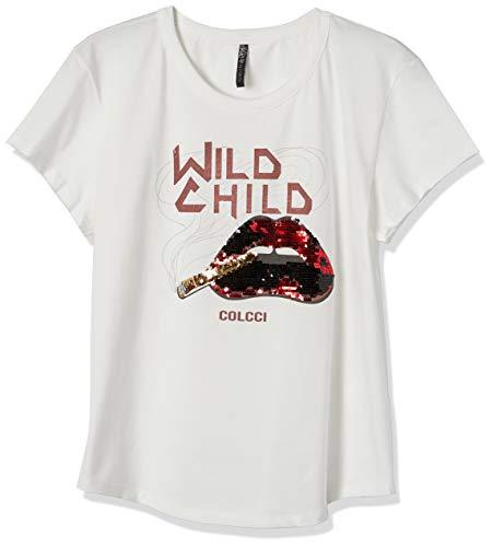 Camiseta Wild Child, Colcci, Feminino, Branco (Off Shell), P