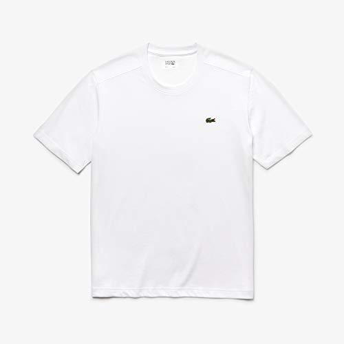 Camiseta Lacoste masculina técnica, Branco, G