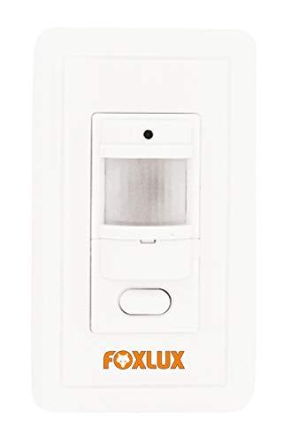 Sensor de Presença de Parede Foxlux – Bivolt – Alcance de 180° – Regulagem de tempo e luminosidade – Com fotocélula – Branco