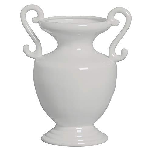 Vaso Roma Com Alças Ceramicas Pegorin Off White