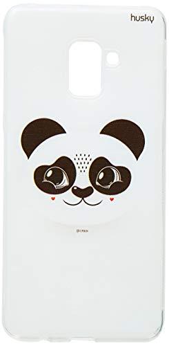 Capa Personalizada para Galaxy A8 Plus (2018) - Panda Sponchi, Husky, Proteção Completa (Carcaça+Tela), Colorido