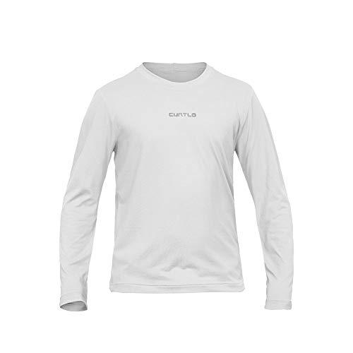 Camiseta Active Fresh Ml Infantil - Unissex Curtlo 6 Branco