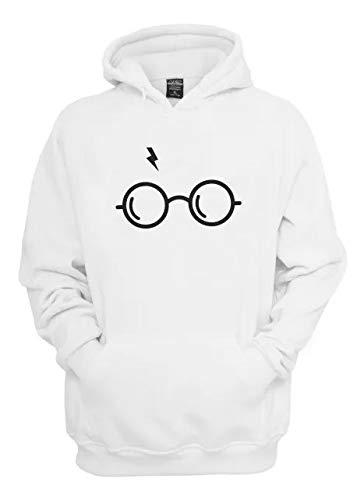 Moletom Blusa Canguru Harry Potter Óculos Promoção (G1, Branco)