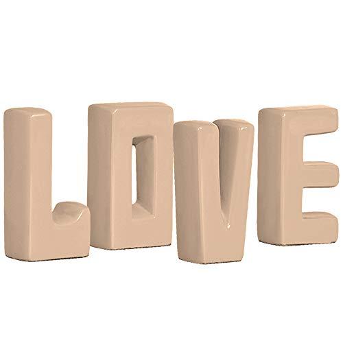 Letreiro Decorativo ''love'' Kit Letras Ceramicas Pegorin Sands