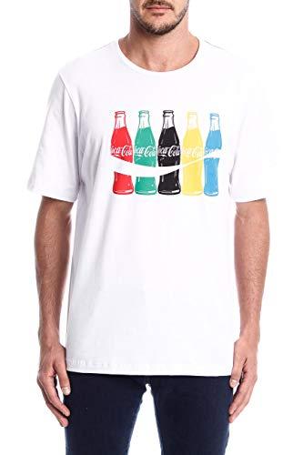 Camiseta Aroma Estampada, Coca-Cola Jeans, Masculino, Branco, GG