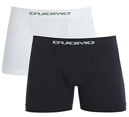 Duomo Kit com 2 Cuecas Boxer Básico Masculino, GG, Cinza/Branco