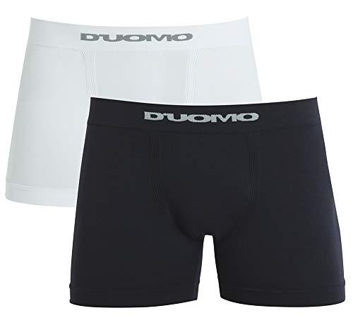 Duomo Kit com 2 Cuecas Boxer Básico Masculino, P, Preto/Branco