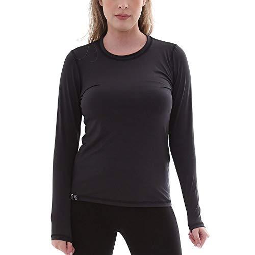 Camiseta UV Protection Feminina UV50+ Tecido Ice Dry Fit Secagem Rápida – P Preta